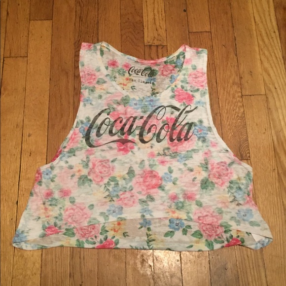 VINTAGE COCA-COLA LOGO CROP TANK TOPS BUNDLE SIZE SMALL - Picture 3 of 3